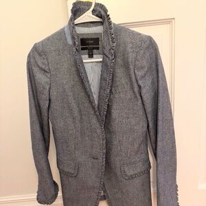 J.Crew Chambray Blazer (Size 00)
